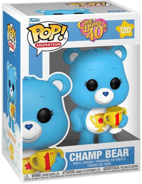 Funko Pop! - Care Bears Champ Bear (Chase kans) #1203 |, Verzamelen, Poppetjes en Figuurtjes, Nieuw, Verzenden