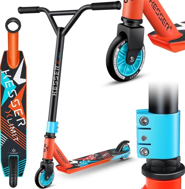 KESSER® X-Limit Stuntstep voor Volwassenen en Kinderen - Ste, Fietsen en Brommers, Steps, Zo goed als nieuw, Verzenden