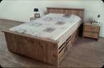 Steigerhouten bed met fruitkistjes TIJDELIJK 10% KORTING