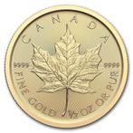 Gouden Canadian Maple Leaf 1/2 oz 2025, Postzegels en Munten, Munten | Amerika, Verzenden, Noord-Amerika, Losse munt, Goud