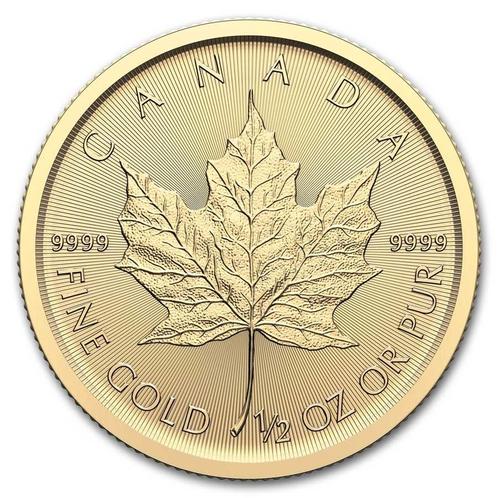 Gouden Canadian Maple Leaf 1/2 oz 2025, Postzegels en Munten, Munten | Amerika, Noord-Amerika, Losse munt, Goud, Verzenden