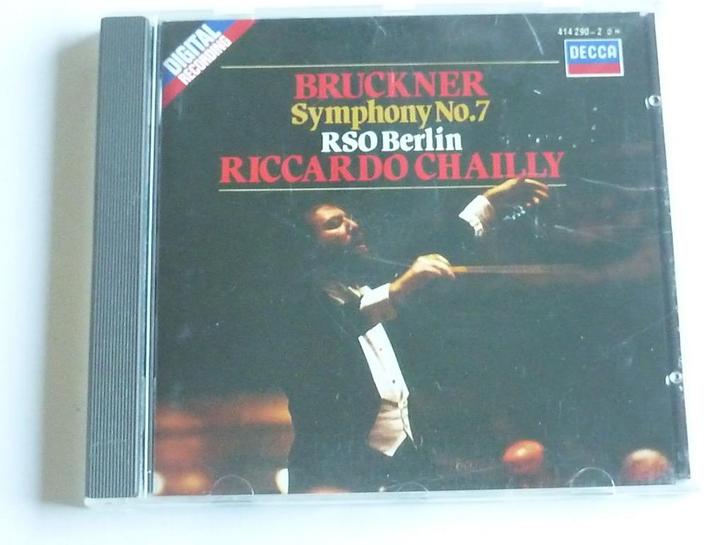 Bruckner - Symph. 7 / Riccardo Chailly, Cd's en Dvd's, Cd's | Klassiek, Zo goed als nieuw, Verzenden