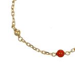 Armband - 18 karaat Geel goud Koraal, Sieraden, Tassen en Uiterlijk, Armbanden, Nieuw
