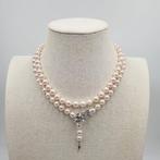 Zonder Minimumprijs - Halsketting Zilver Parel - Akoya parel, Sieraden, Tassen en Uiterlijk, Kettingen, Nieuw