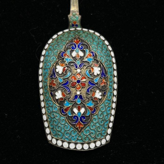 Theelepel - .875 (84 Zolotniki) zilver, Antiek en Kunst, Antiek | Goud en Zilver