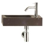 Fonteinset Differnz Luxor 38x14x8 cm Bluestone Zwart, Ophalen of Verzenden, Nieuw, Chroom, Overige typen