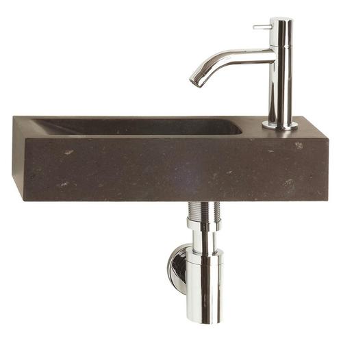 Fonteinset Differnz Luxor 38x14x8 cm Bluestone Zwart, Doe-het-zelf en Verbouw, Sanitair, Overige typen, Nieuw, Chroom, Ophalen of Verzenden