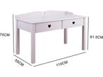 Kaptafel - bureau meisje - 110 cm breed - roze, Verzenden, Nieuw