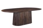 Ovale Eettafel Salvator – Walnootkleurig Mangohout | 200 c, Ophalen, Nieuw