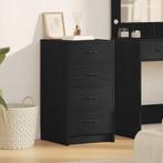 vidaXL Dressoir Zwart Eiken 40x41x75 cm Kunststof Hout, Verzenden, Nieuw, Overige houtsoorten, Minder dan 50 cm