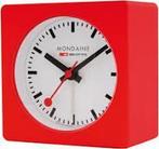 Mondaine MON Desk Cube wekker rood nieuw in doos., Ophalen of Verzenden, Nieuw, Analoog