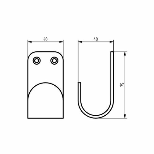 Haakjes Haceka Ixi RVS (2 stuks), Huis en Inrichting, Badkamer | Badtextiel en Accessoires, Ophalen of Verzenden