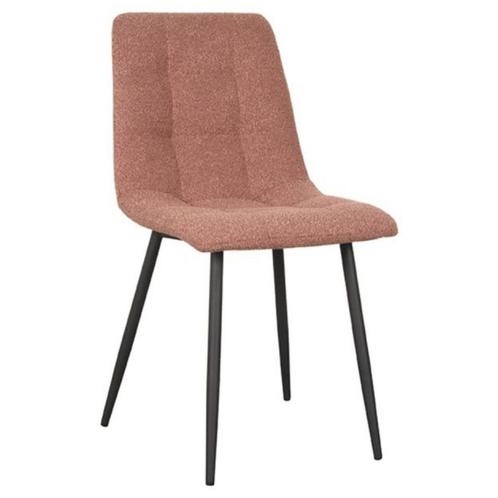 Stoel | Bouclé/Metaal | Terra | Zwarte Poten | Indoor |, Zakelijke goederen, Horeca | Keukenapparatuur, Nieuw in verpakking, Verzenden