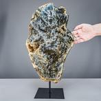 Zwarte amethist met agaat en drusé – krachtige diepte en