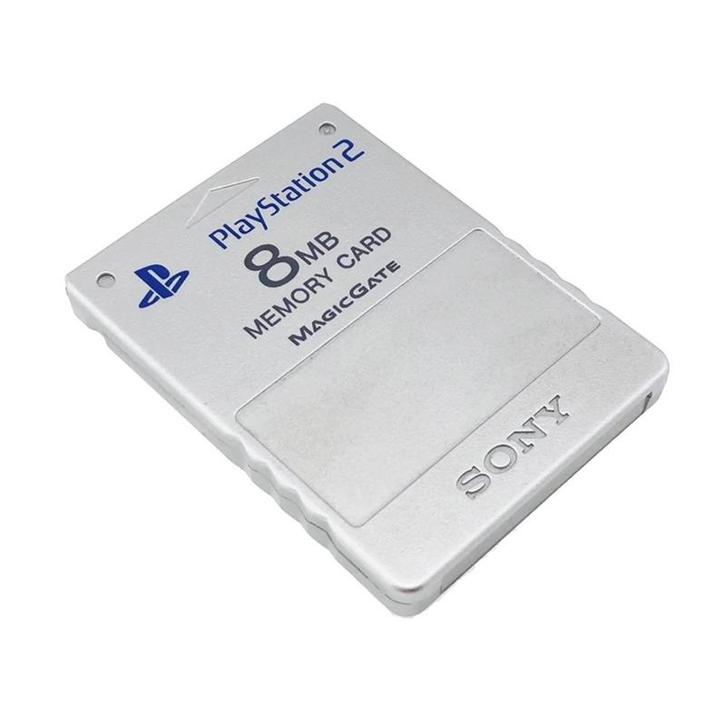 Sony PS2 8MB Memory Card Zilver (PS2 Accessoires), Spelcomputers en Games, Spelcomputers | Sony PlayStation 2, Zo goed als nieuw