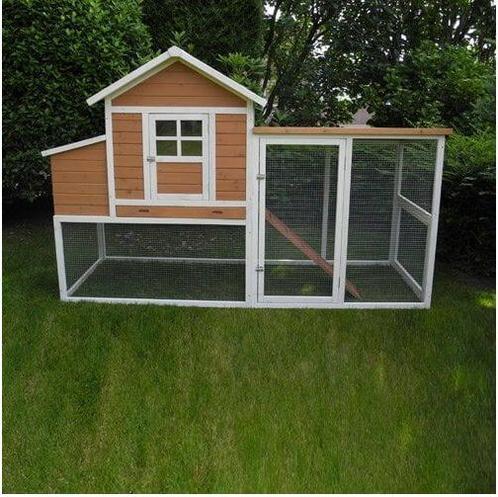 Kippenhok dw-20104 Valmorel 230x94x150 cm van 399 naar 329, Dieren en Toebehoren, Knaagdieren en Konijnen | Hokken en Kooien, Nieuw