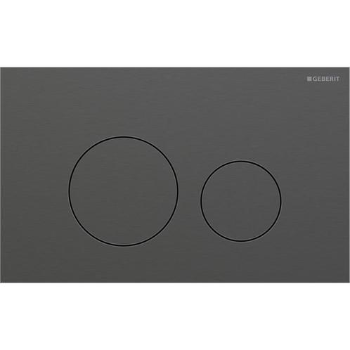 Geberit Drukplaat Sigma 40, 2-toets Round RVS Zwart Chroom, Doe-het-zelf en Verbouw, Sanitair, Overige typen, Nieuw, Chroom, Ophalen of Verzenden