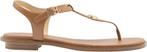 Michael Kors - Maat 36 - Plate Thong Dames Sandalen - Bruin, Nieuw, Verzenden