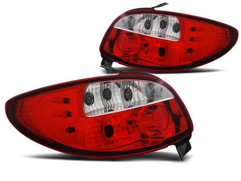 Achterlichten | Peugeot 206 1998- 3d 5d | rood wit, Auto-onderdelen, Verlichting, Nieuw, Peugeot, Verzenden