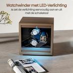 Watchwinder Hout - Horloge doos - Horloge winder - Bruin - O, Sieraden, Tassen en Uiterlijk, Horloges | Heren, Verzenden, Zo goed als nieuw