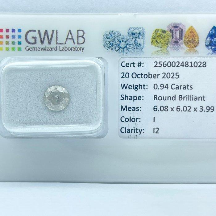 Zonder Minimumprijs - 1 pcs Diamant (Natuurlijk) - 0.94 ct -, Sieraden, Tassen en Uiterlijk, Edelstenen