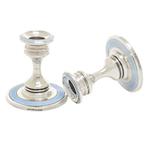 H V Pithey & Co - Kaarsenhouder (2) - .925 zilver -, Antiek en Kunst