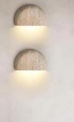 Wabi-Sabi Steen Wandlamp – Retro en Sfeervolle Verlichting, Verzenden, Nieuw