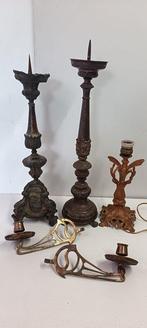 Kaarsenstandaard met oor (5) - Metaal, Messing