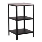 Bijzettafel Bolognano voor buiten 92x50x50 cm zwart en zilve, Huis en Inrichting, Tafels | Bijzettafels, Verzenden, Nieuw