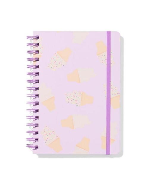 HEMA Notitieboek A5 met spiraal ijsjes, Diversen, Agenda's, Nieuw, Verzenden