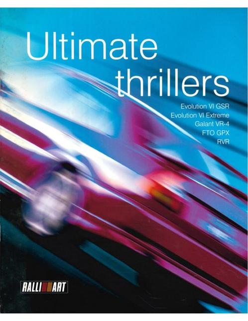 2000 MITSUBISHI RALLYART PROGRAMMA BROCHURE ENGLISH, Boeken, Auto's | Folders en Tijdschriften, Mitsubishi