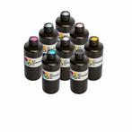Complete kleuren set UV-inkt voor UV-printer 8x1000ml, Nieuw