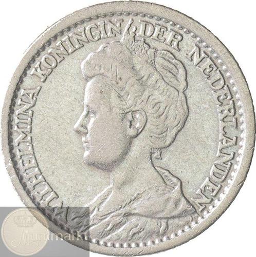 Nederland. Wilhelmina. 25 Cent 1915 (Zonder Minimumprijs), Postzegels en Munten, Munten | Nederland