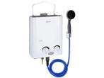 Qlima draagbare gasboiler 2-in-1 PGWH 1010 wit, Caravans en Kamperen, Nieuw