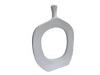 Veiling - Vaas small organisch aluminium wit 40x10x55 cm, Nieuw