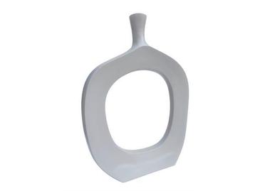 Veiling - Vaas small organisch aluminium wit 40x10x55 cm beschikbaar voor biedingen