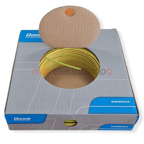 VD Installatiedraad - Donné Eca geel/groen 2,5 mm2 - Rol van, Doe-het-zelf en Verbouw, Elektra en Kabels, Nieuw, Ophalen of Verzenden