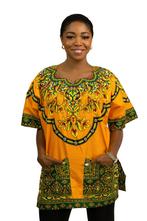 Oranje Dashiki Shirt / Dashiki Jurk - Afrikaans shirt - Unis, Ophalen of Verzenden, Nieuw