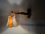 Vintage houten schaarlamp – karaktervol en sfeervol -, Antiek en Kunst