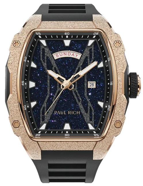 Paul Rich Astro Day & Date Eclipse Gold FAS13 horloge 42.5, Sieraden, Tassen en Uiterlijk, Horloges | Heren, Kunststof, Nieuw