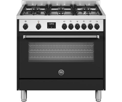Bertazzoni MPL96L1ENET gas fornuis met 6 branders, zwart1860, Witgoed en Apparatuur, Fornuizen, Nieuw, Ophalen of Verzenden