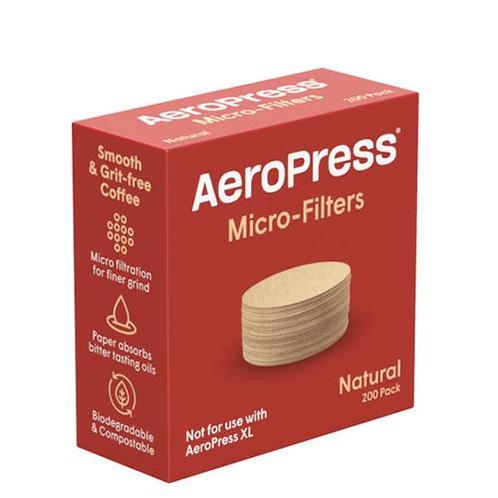 AeroPress Microfilters Natural 200st (slow coffee), Witgoed en Apparatuur, Koffiemachine-accessoires, Nieuw, Ophalen of Verzenden