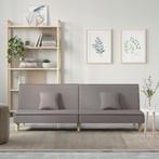 vidaXL Slaapbank stof taupe, Huis en Inrichting, Banken | Bankstellen, Verzenden, Nieuw, Stof, 200 tot 250 cm
