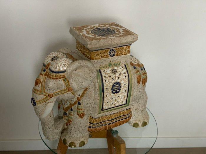 Plantentafel - Keramiek - Vintage / olifant, Antiek en Kunst, Kunst | Designobjecten