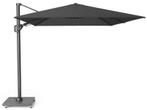platinum zweefparasol challenger premium 3,5x2,6 faded black, Tuin en Terras, Parasols, Nieuw, 3 tot 4 meter, Zweefparasol, Kantelbaar
