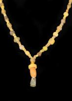 Oud-Romeins Gele Glas Kralenketting (Zonder Minimumprijs)