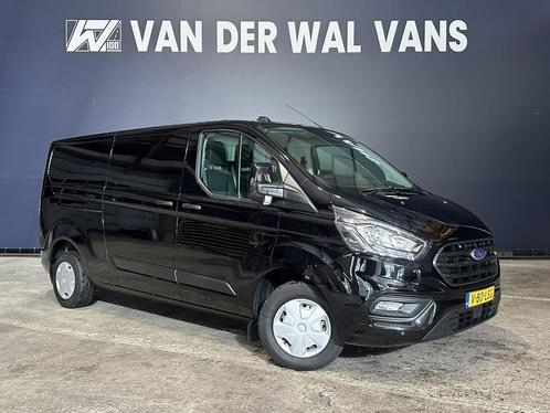 Ford Transit Custom 2.0 TDCI 130 pk L2H1 Euro6 Airco | LED |, Auto's, Bestelauto's, Dealer onderhouden, Lease, Zwart, Handgeschakeld