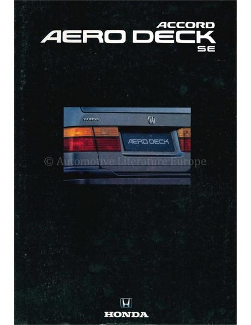 1992 HONDA ACCORD AERO DECK BROCHURE ENGELS, Boeken, Auto's | Folders en Tijdschriften, Honda