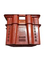 Nest-/stapelbak 800x600x440 mm, Geperforeerd, Rood, Gebruikt, Gebruikt, 60 cm of meer, Bak of Kist, 75 tot 100 cm