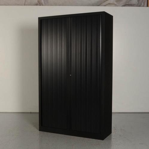 Roldeurkast Robberechts - Zwart - 198 x 120 cm - Incl. 4, Huis en Inrichting, Kasten | Roldeurkasten en Archiefkasten, Ophalen of Verzenden